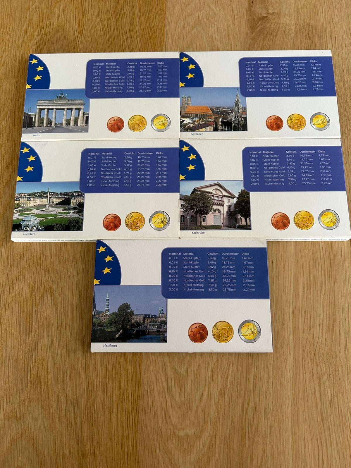 PROOFSETS Duitsland 2003 KMS letters A D F G J, Ophalen of Verzenden, Duitsland, 2 euro