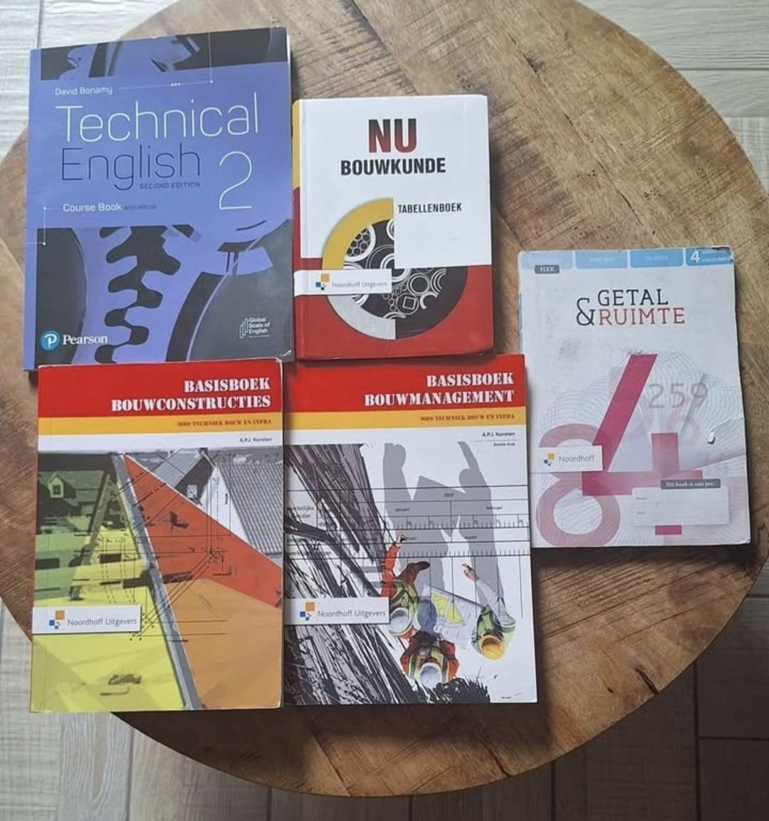 Diverse schoolboeken: Engels, Bouwkunde, Wiskunde, Boeken, Ophalen, Gelezen, Overige niveaus, Engels