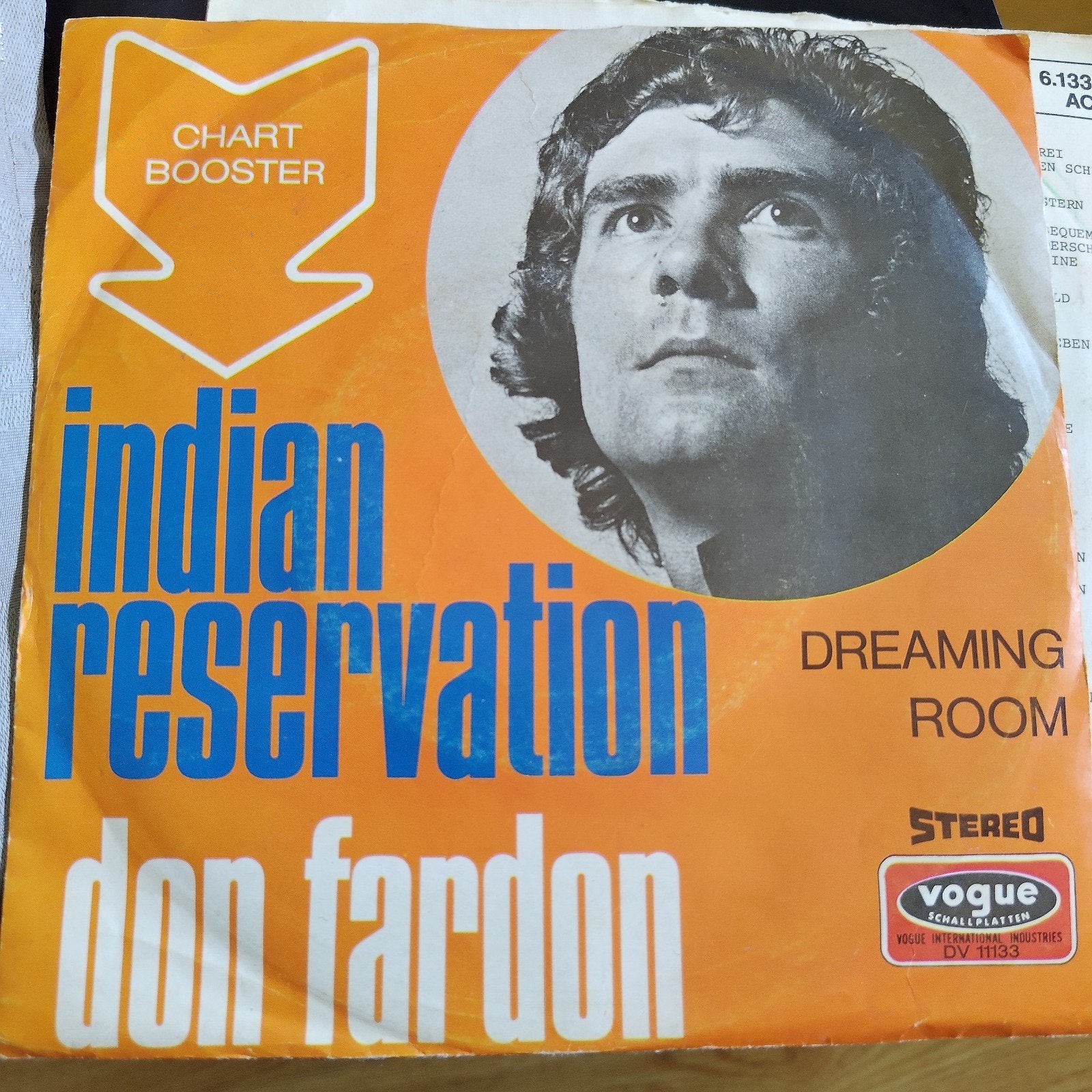 Don Fardon - Indian Reservation / Dreaming Room (Single), Ophalen of Verzenden, Gebruikt, Pop