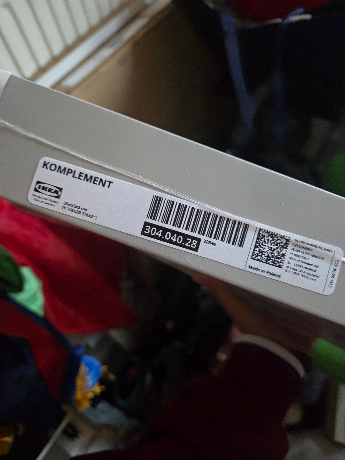 IKEA KOMPLEMENT Lade 25x53x5 cm - Nieuw in doos, Ophalen, Nieuw