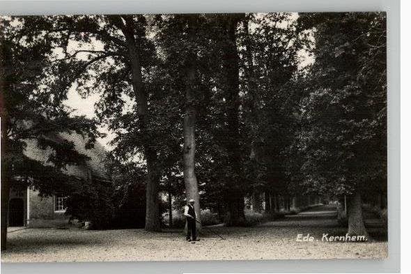 Ede Kernhem man met hark Newo fotokaart, Verzenden, 1920 tot 1940, Ongelopen, Gelderland