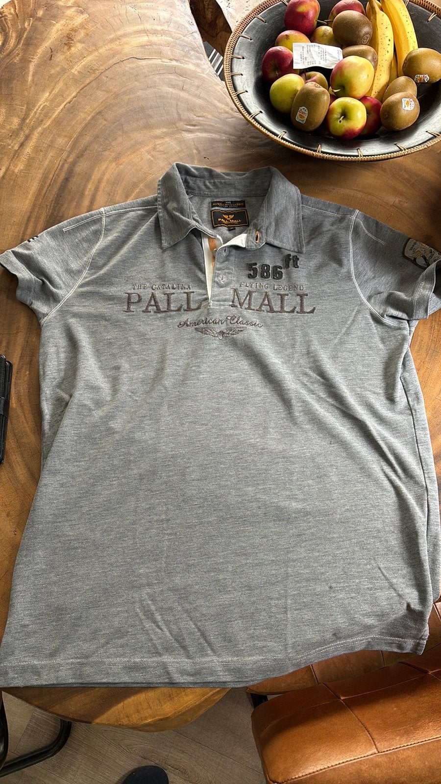 Pall mall polo nieuwstaat maat M, Kleding | Heren, Polo's, Ophalen of Verzenden, Zo goed als nieuw, Maat 52/54 (L), Grijs