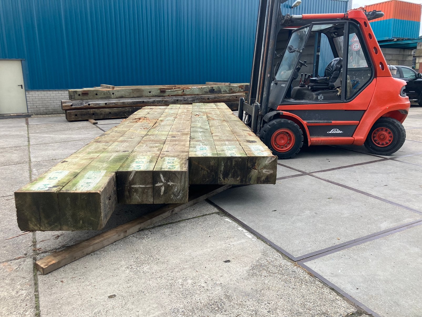 Mega draglineschotten 35 dik, Doe-het-zelf en Verbouw, Hout en Planken, Ophalen, Plank, Overige houtsoorten, 50 mm of meer