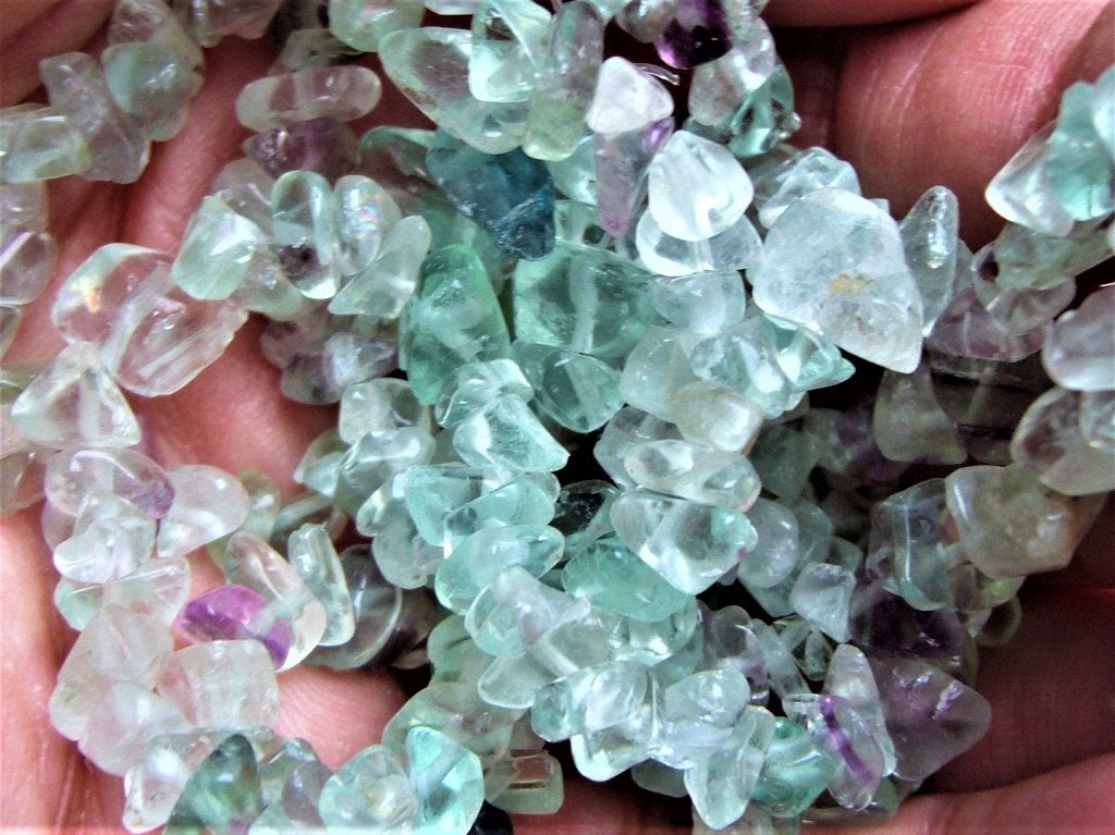 fluoriet LANGE ketting mineraal edelsteen lang snoer fluor, Sieraden, Tassen en Uiterlijk, Kettingen, Ophalen of Verzenden, Zo goed als nieuw