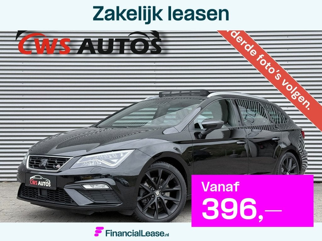 SEAT Leon ST 2.0 TSI FR 190PK*VIRTUAL*PANO*BEATS*LEER*CAMERA, Gebruikt, Zwart, 1984 cc, Leon