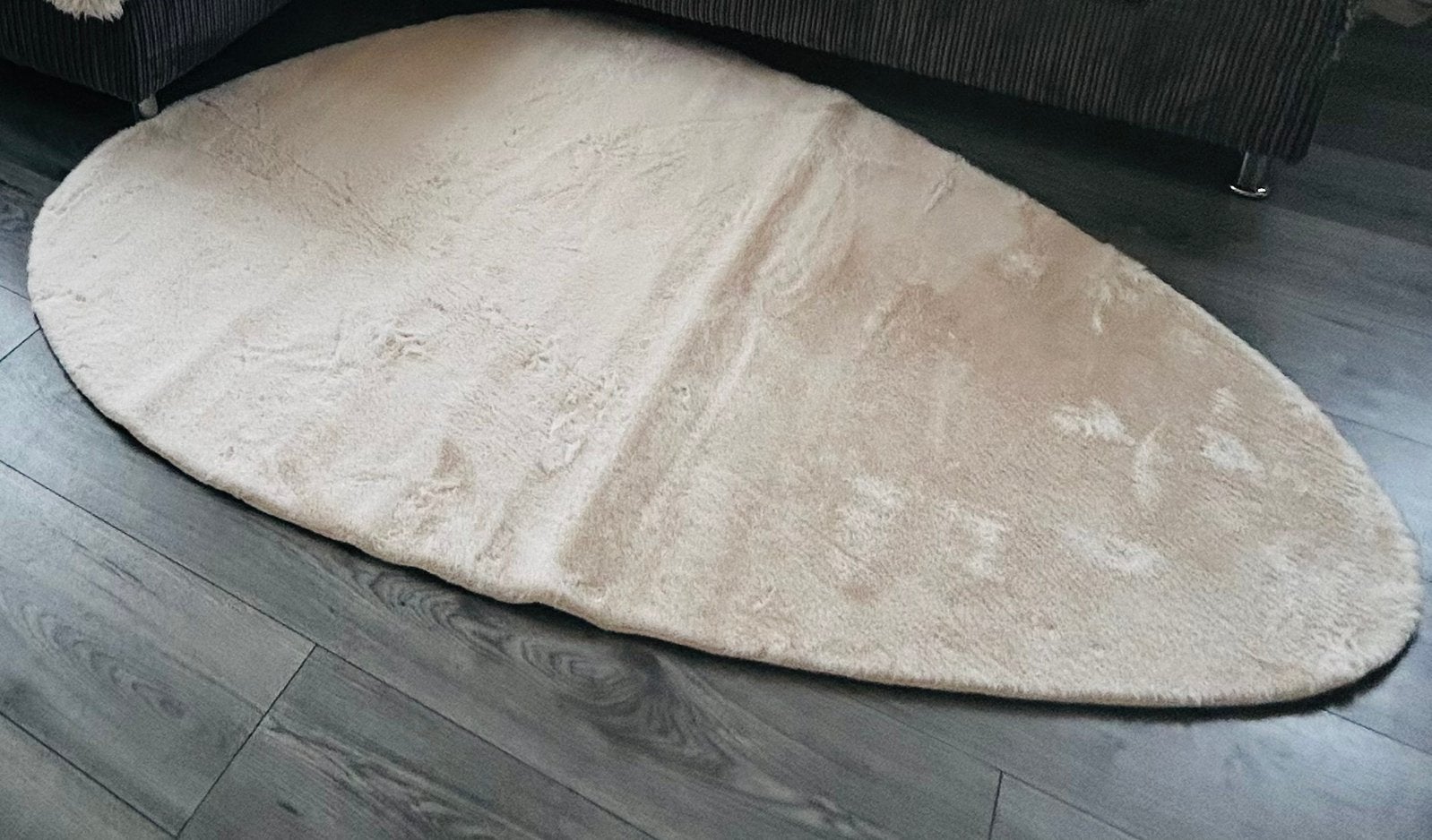 Crème kleur bont vloerkleed nieuw, 200 cm of meer, Ophalen of Verzenden, Zo goed als nieuw, Crème