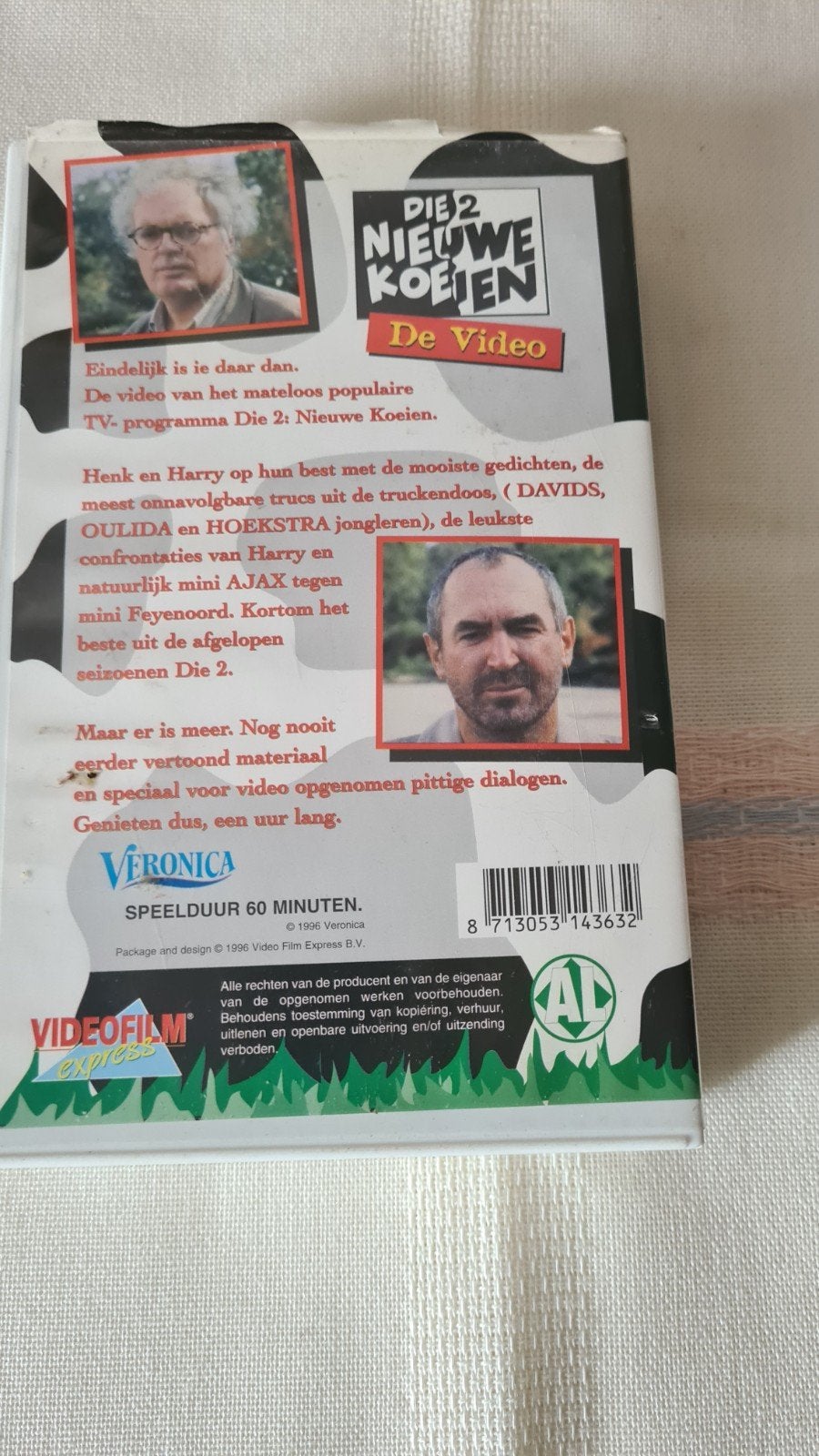 nieuw.1996.Die 2 Nieuwe Koeien - De Video (VHS), Gebruikt, Nederlands, Komedie, Overige seizoenen