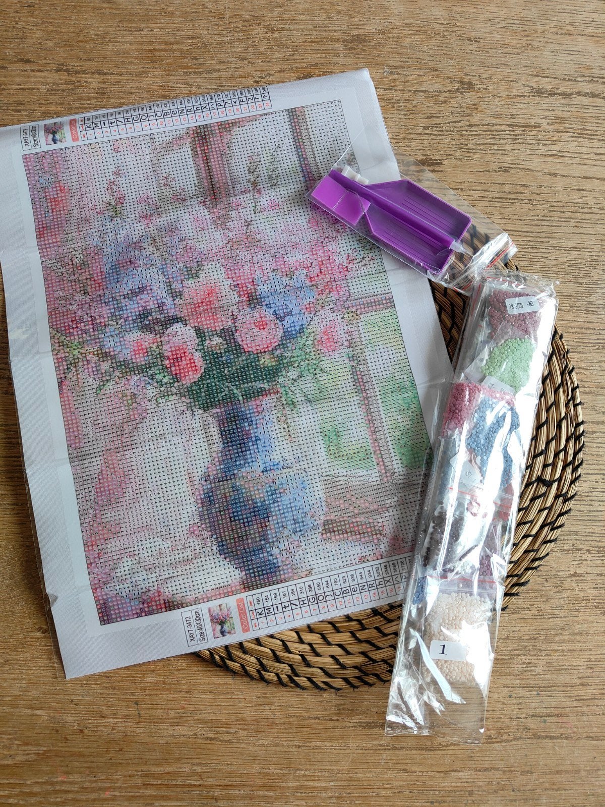 Diamond painting, Hobby en Vrije tijd, Knutselen, Ophalen of Verzenden, Nieuw, Natuur en Bloemen, Knutselwerk