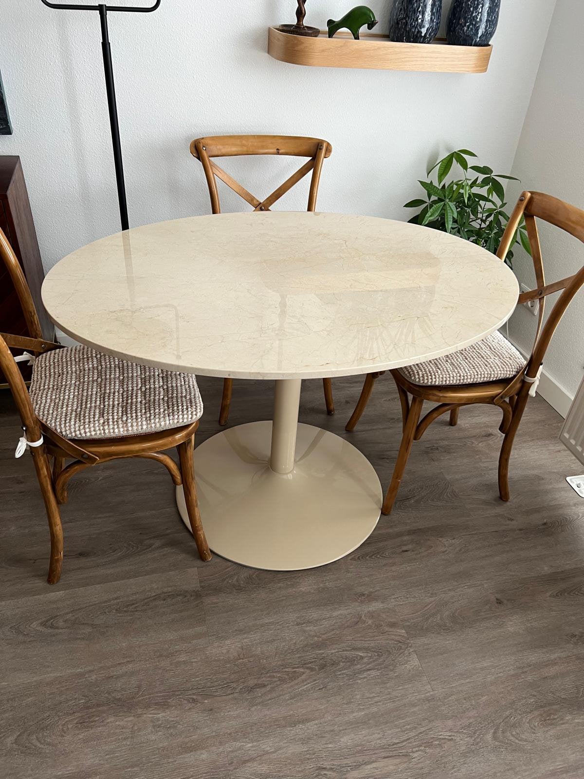 Eetkamertafel, Ophalen, 100 tot 150 cm, Overige materialen, 50 tot 100 cm