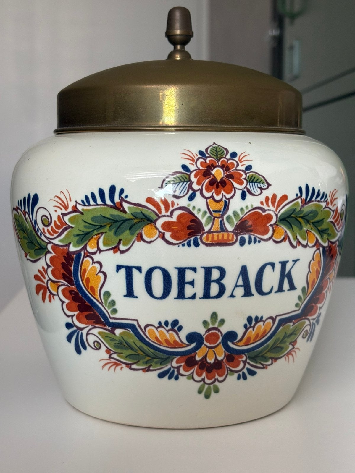 Antieke Zenith Gouda TOEBACK tabakspot – 20 cm – compleet, Ophalen of Verzenden