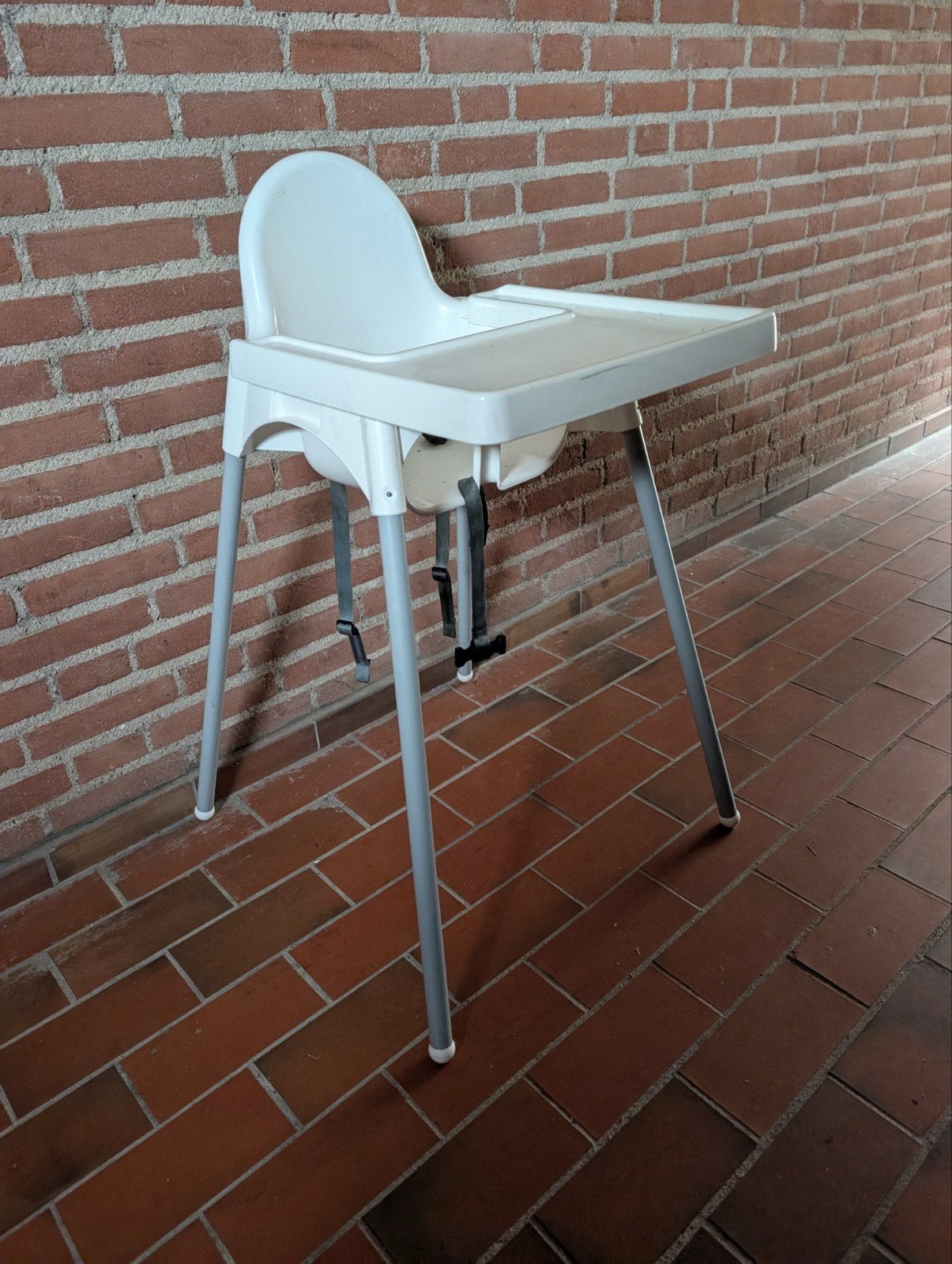 IKEA Antilop kinderstoel met eetblad en gordel, Ophalen of Verzenden, Gebruikt, Overige typen, Gordel(s)