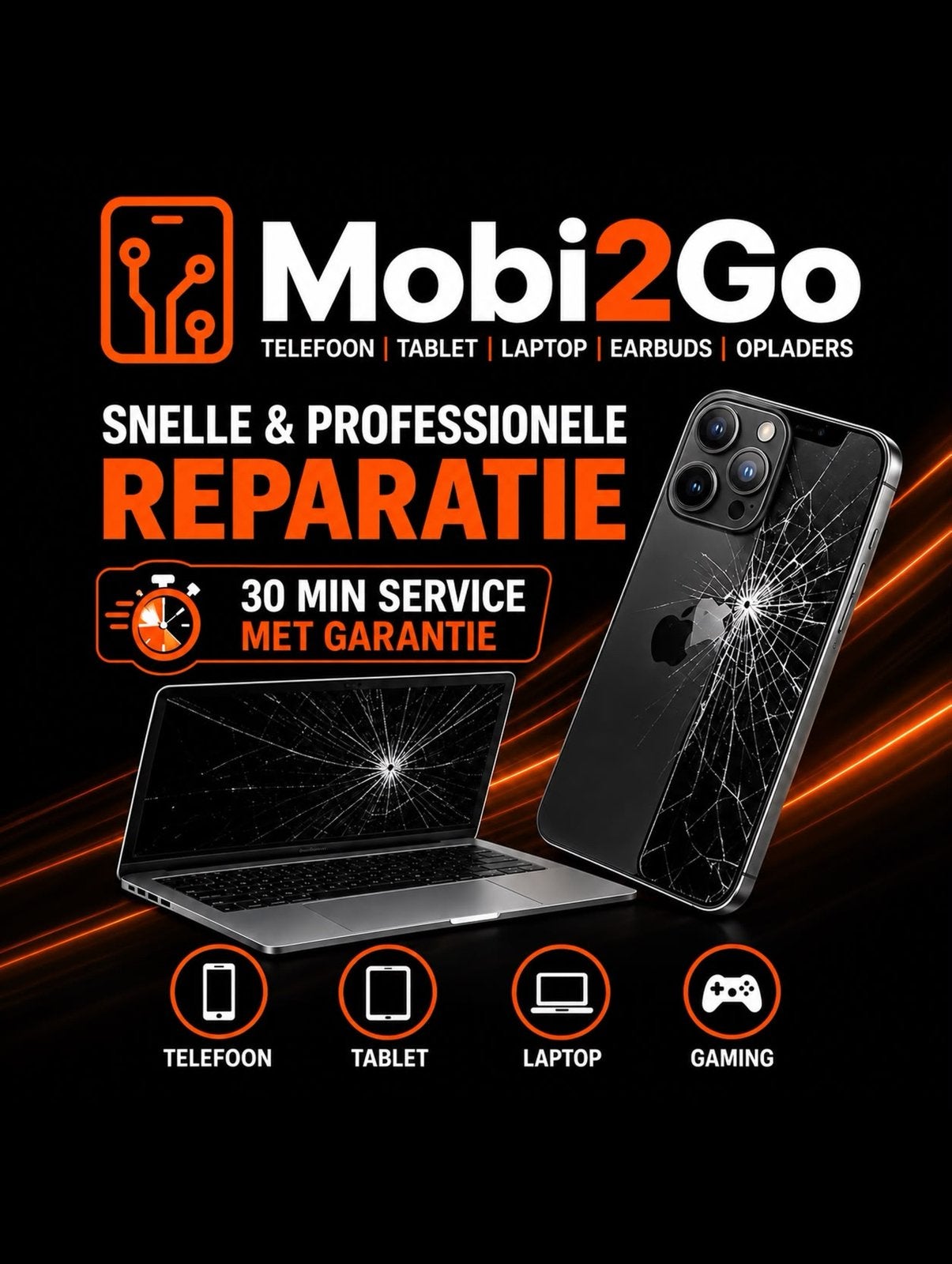 Telefoon, tablet of laptop reparatie nodig?