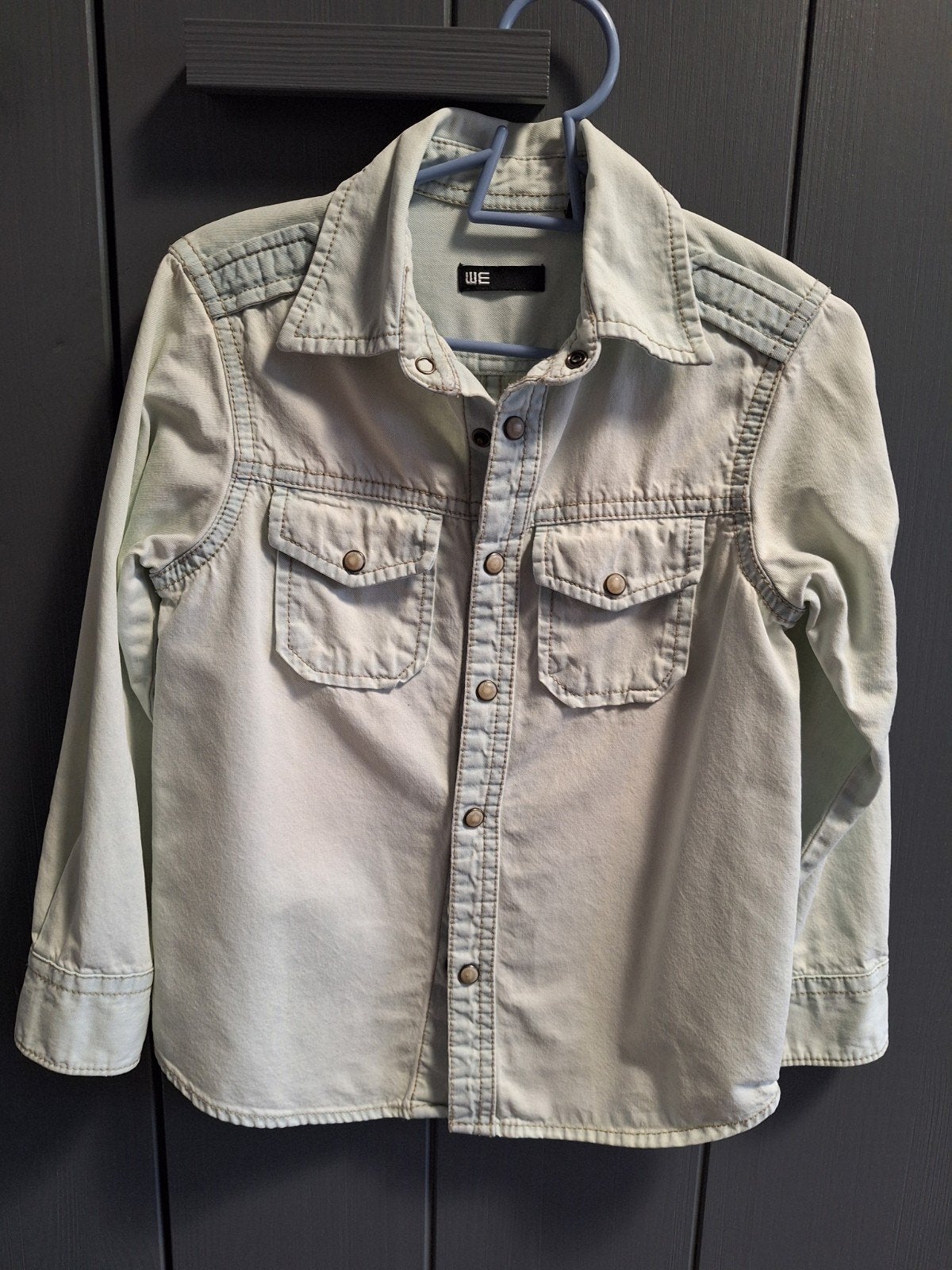 Stoer overhemd van We fashion. Maat 98/104 in goede staat., Jongen of Meisje, Overhemd of Blouse, Ophalen of Verzenden, Zo goed als nieuw