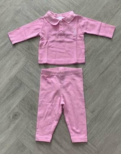 2 Mooie setjes maat 62 - 68! Roze & witte polo met legging, Kinderen en Baby's, Babykleding | Maat 62, Verzenden, Nieuw, Meisje