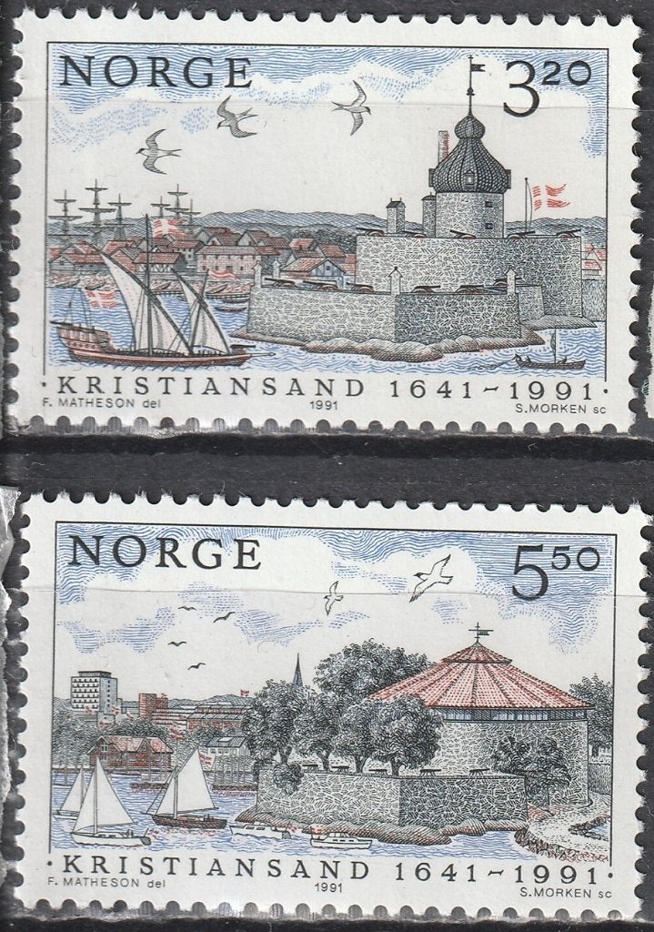 Noorwegen Michel nr. 1064-1065 Postfris, Postzegels en Munten, Postzegels | Europa | Scandinavië, Verzenden, Noorwegen, Postfris