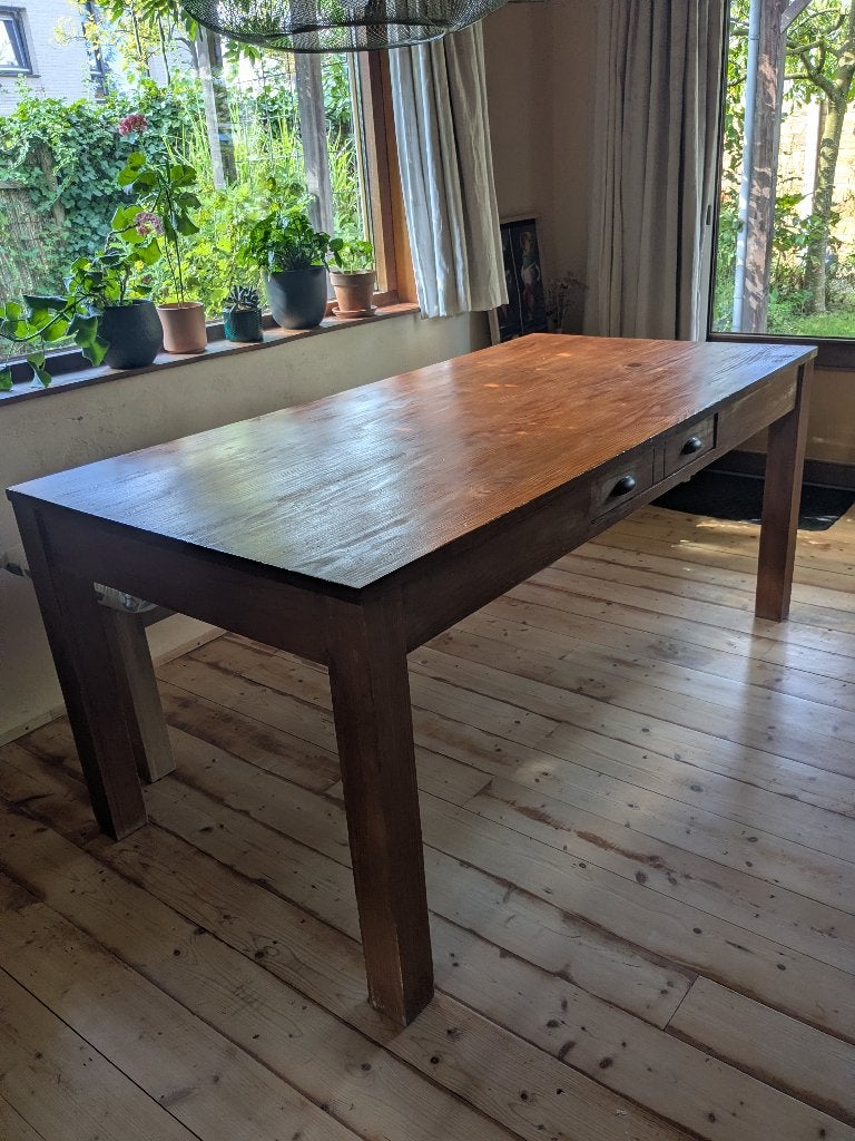 Eettafel, Ophalen, Gebruikt, 50 tot 100 cm, Vijf personen of meer