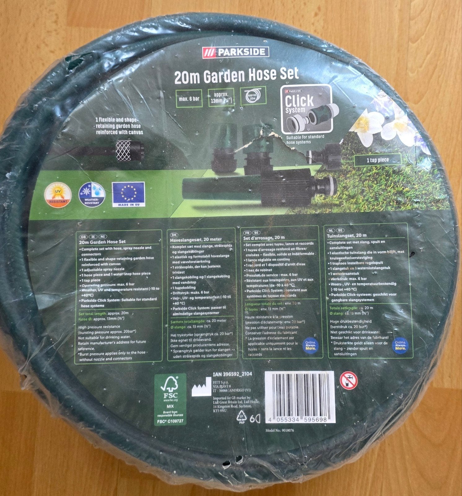 Parkside Tuinslangset 20 Meter – Compleet & Gebruiksklaar, Tuin en Terras, Tuinslangen, Nieuw, Tuinslang, Ophalen of Verzenden