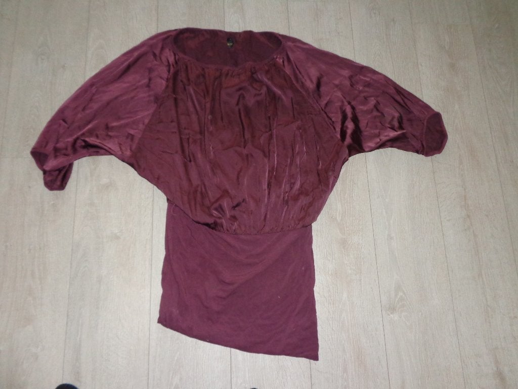aubergine kleurig jurkje van Nolita, maat M, Paars, Maat 42/44 (L), Ophalen of Verzenden, Gedragen