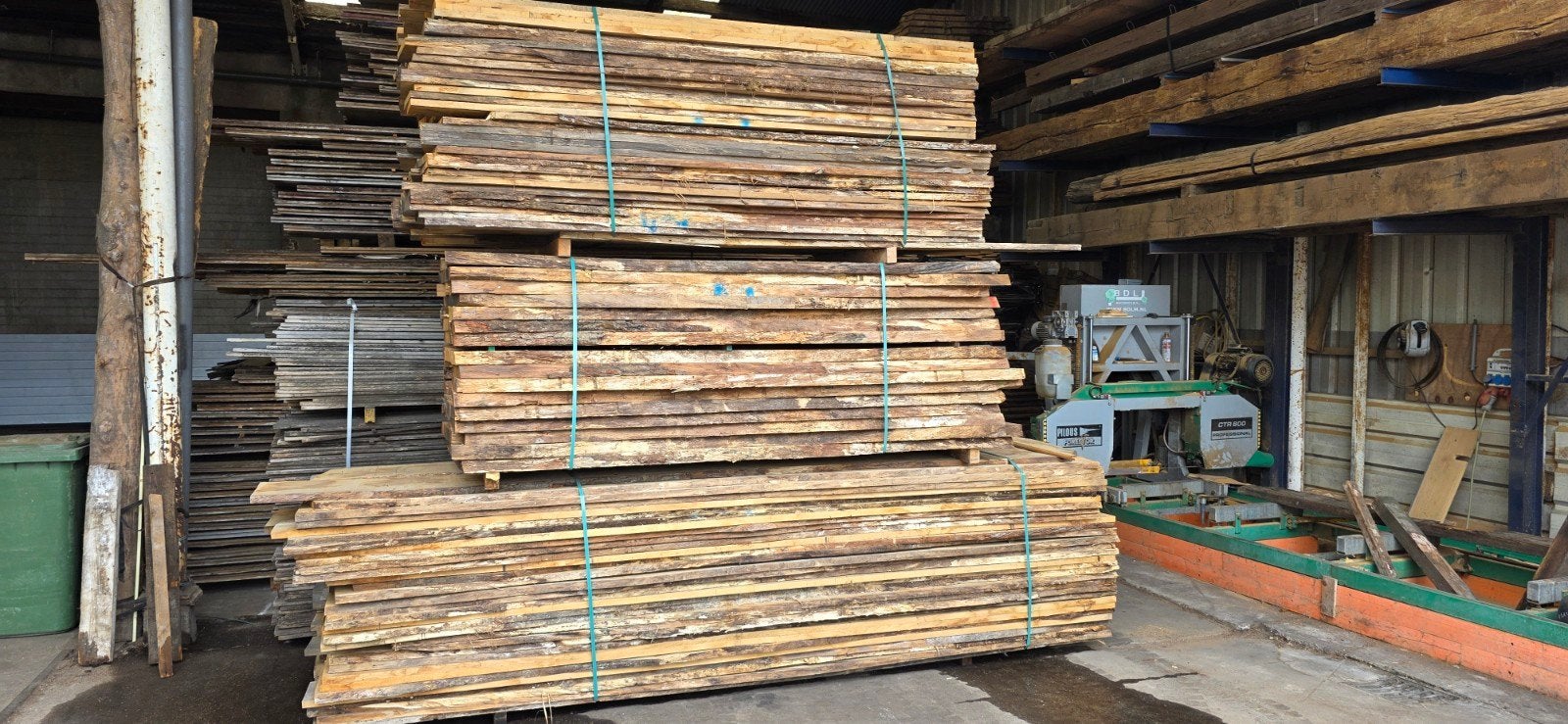 Eiken planken | gedroogd | 30 & 50 mm | met boomkant, 25 tot 50 mm, Eiken, Nieuw, Ophalen of Verzenden
