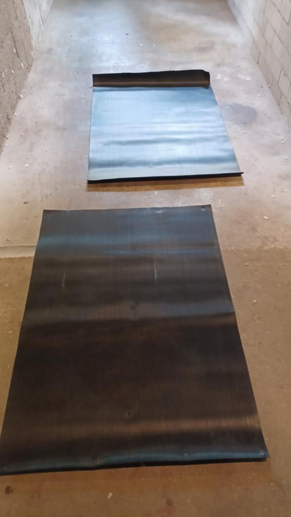 Rubber mat 90 x 120x 3 mm, Ophalen