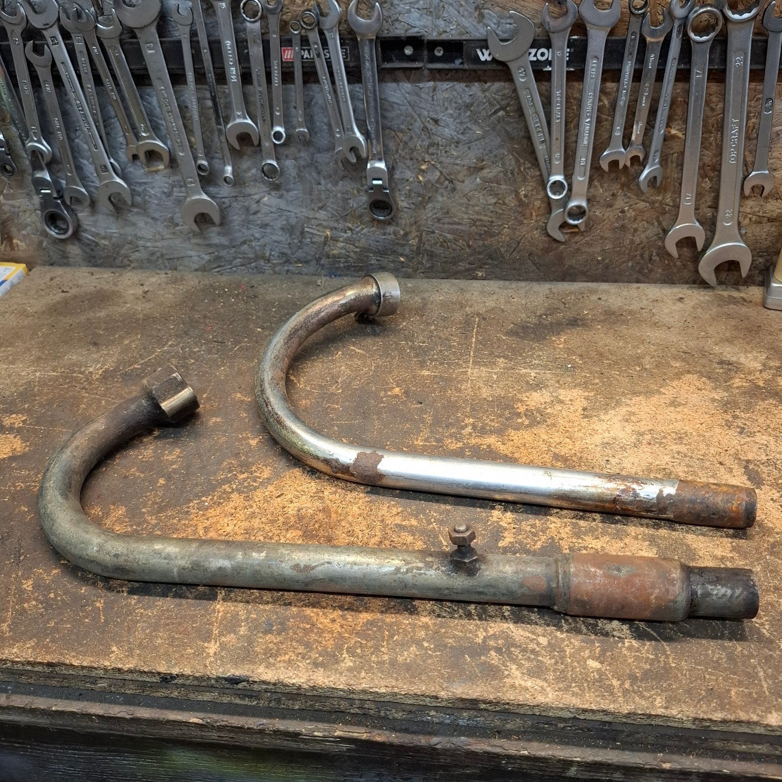 DKW Uitlaatbochten 25mm, 34mm en 31mm cilinder, Fietsen en Brommers, Brommeronderdelen | Oldtimers, Ophalen of Verzenden, Gebruikt