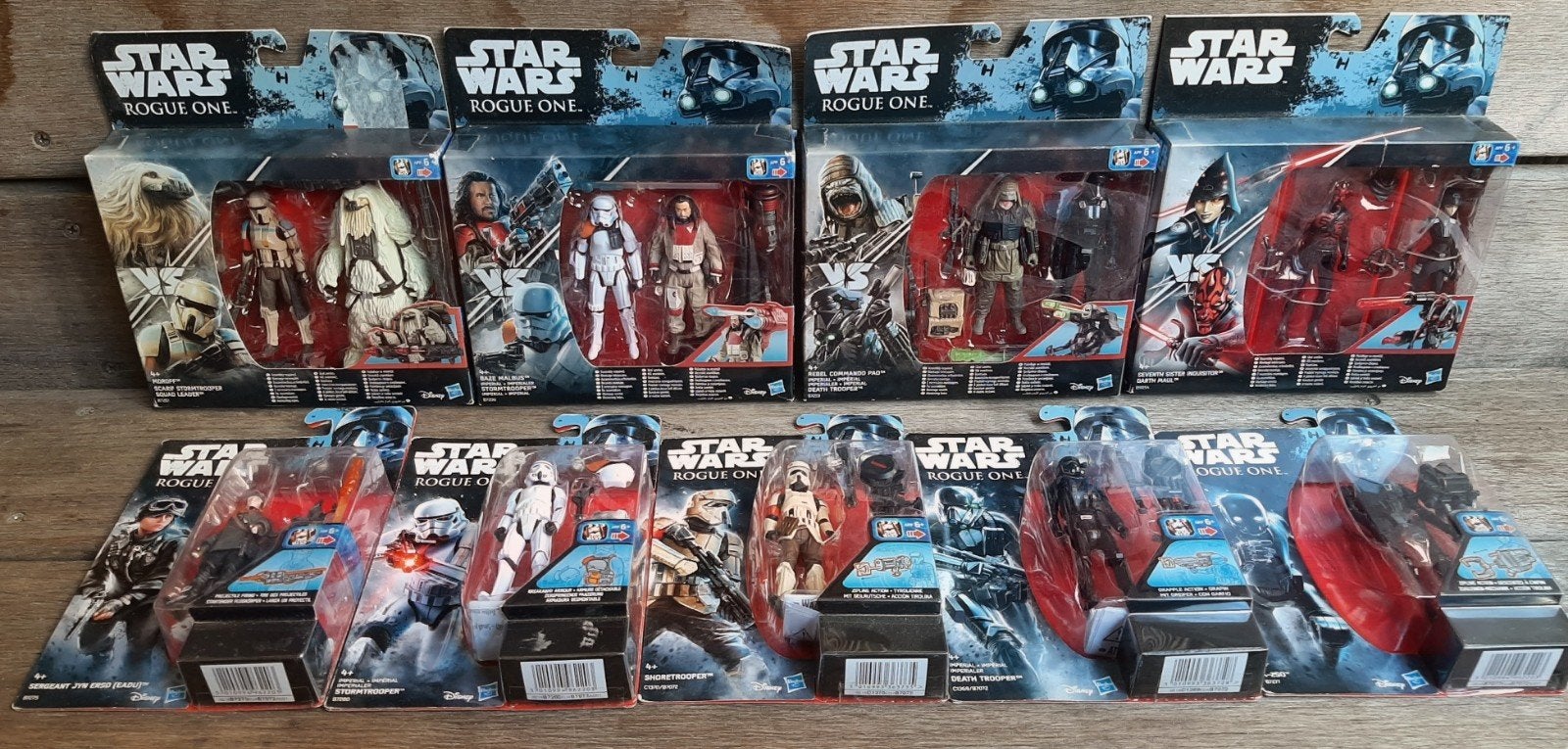 Star Wars figuren op kaart 9x Rogue one, Ophalen of Verzenden, Nieuw, Actiefiguurtje