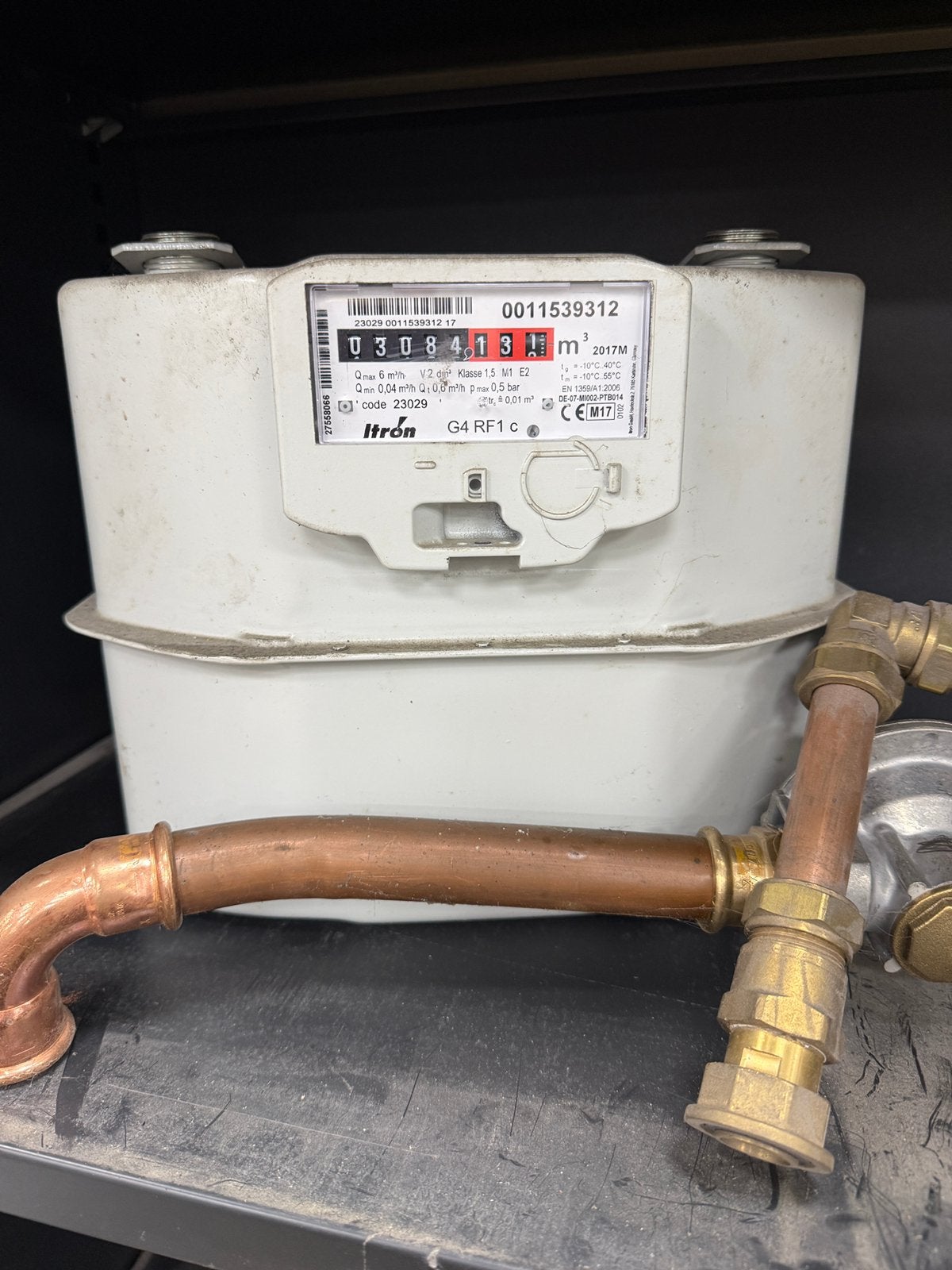 Gas tussenmeter gasmeter, Doe-het-zelf en Verbouw, Ophalen, Minder dan 30 cm, Overige typen, Minder dan 60 cm