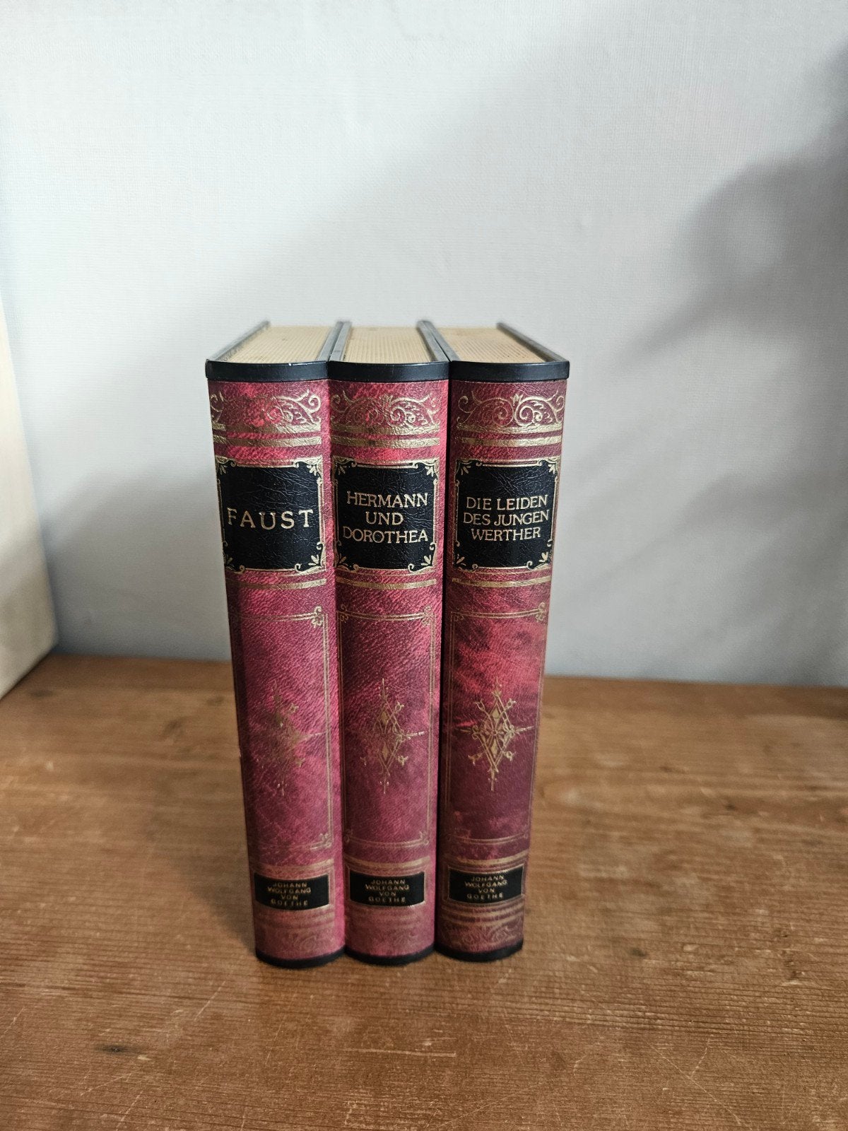 Vintage Iff Corona Boekvormige Muziekdoos (Goethe), Antiek en Kunst, Ophalen of Verzenden