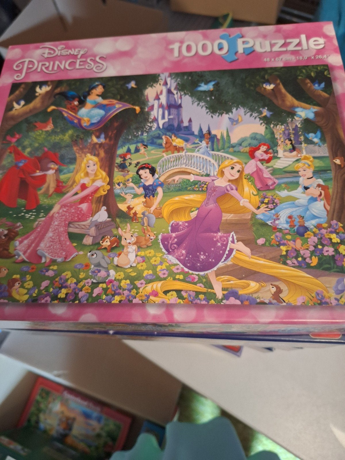 Disney puzzel 1x gemaakt compleet, Ophalen, 500 t/m 1500 stukjes, Zo goed als nieuw, Legpuzzel