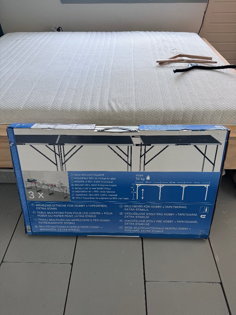 Multifunctionele werktafel - 3x opvouwbaar, extra stabiel, Doe-het-zelf en Verbouw, Ophalen, Zo goed als nieuw, Overige typen