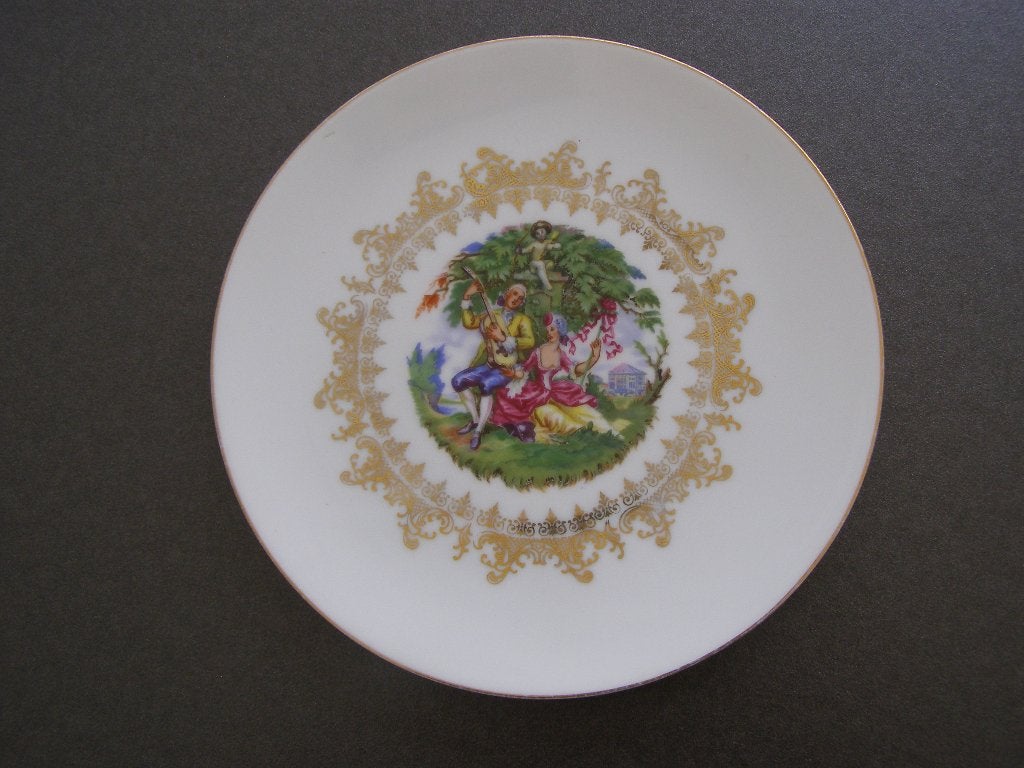 Bavaria porselein: Bordje / schaaltje romantisch tafereel, Ophalen of Verzenden