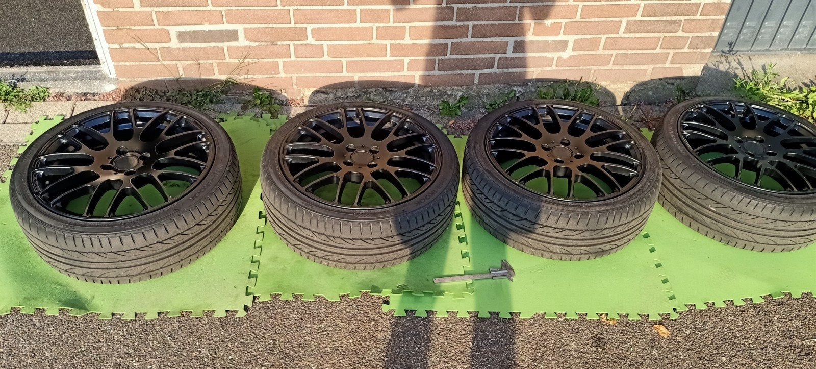 wielen 4x100 (set banden/velgen) 17 inch, Auto diversen, Auto-accessoires, Ophalen, Gebruikt
