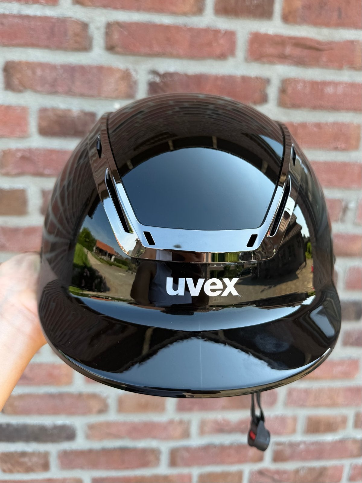 Uvex exxeed shiny chrome nieuw te koop!, Ophalen of Verzenden, Nieuw, Dressuur