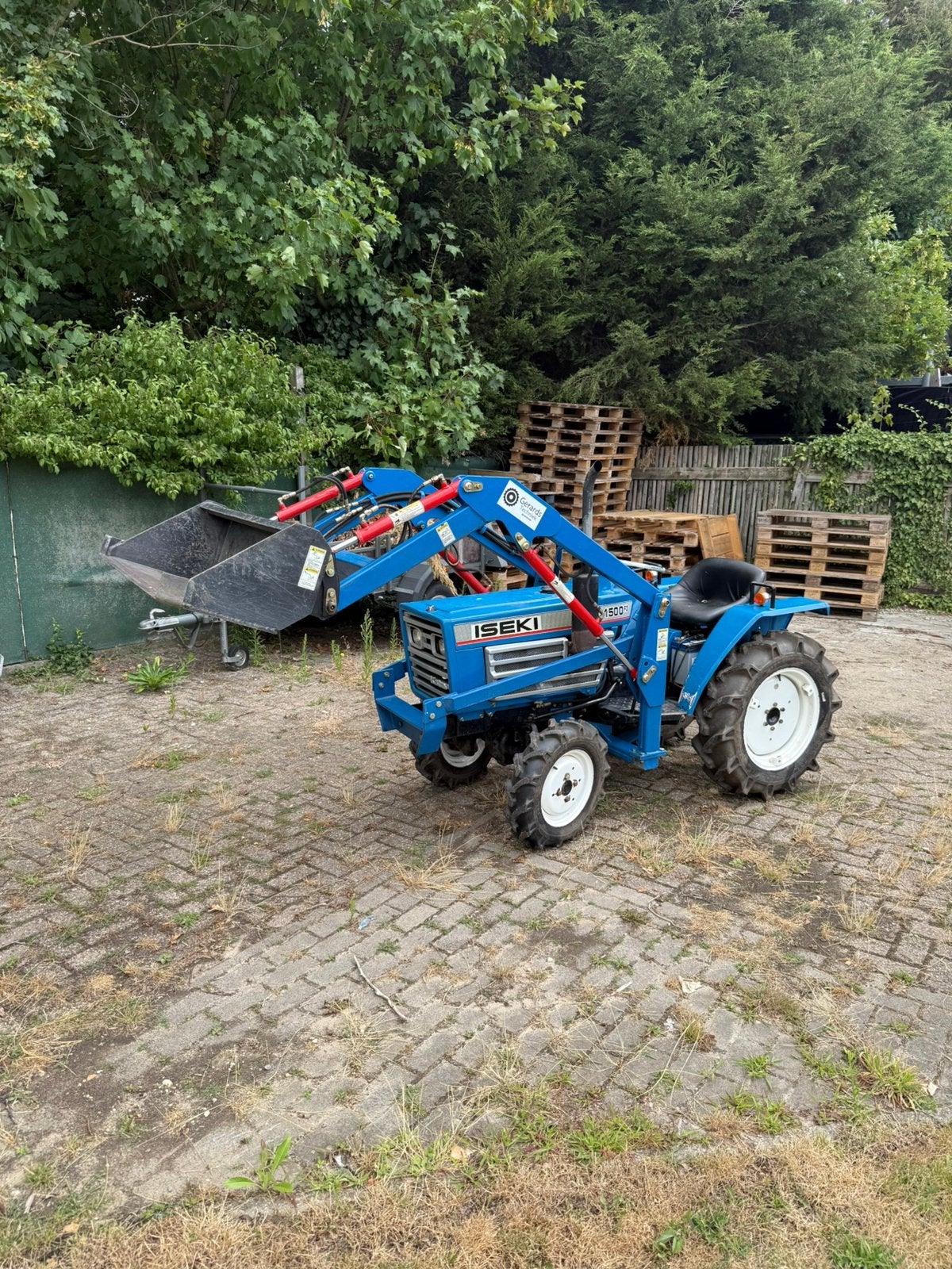 Iseki TU1500 4x4 voorlader, Tuin en Terras, Zitmaaiers, Ophalen, Gebruikt