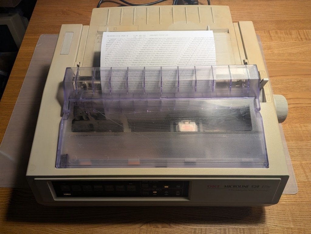 OKI Microline 520 Elite 9-naalds matrixprinter, Ophalen, Gebruikt