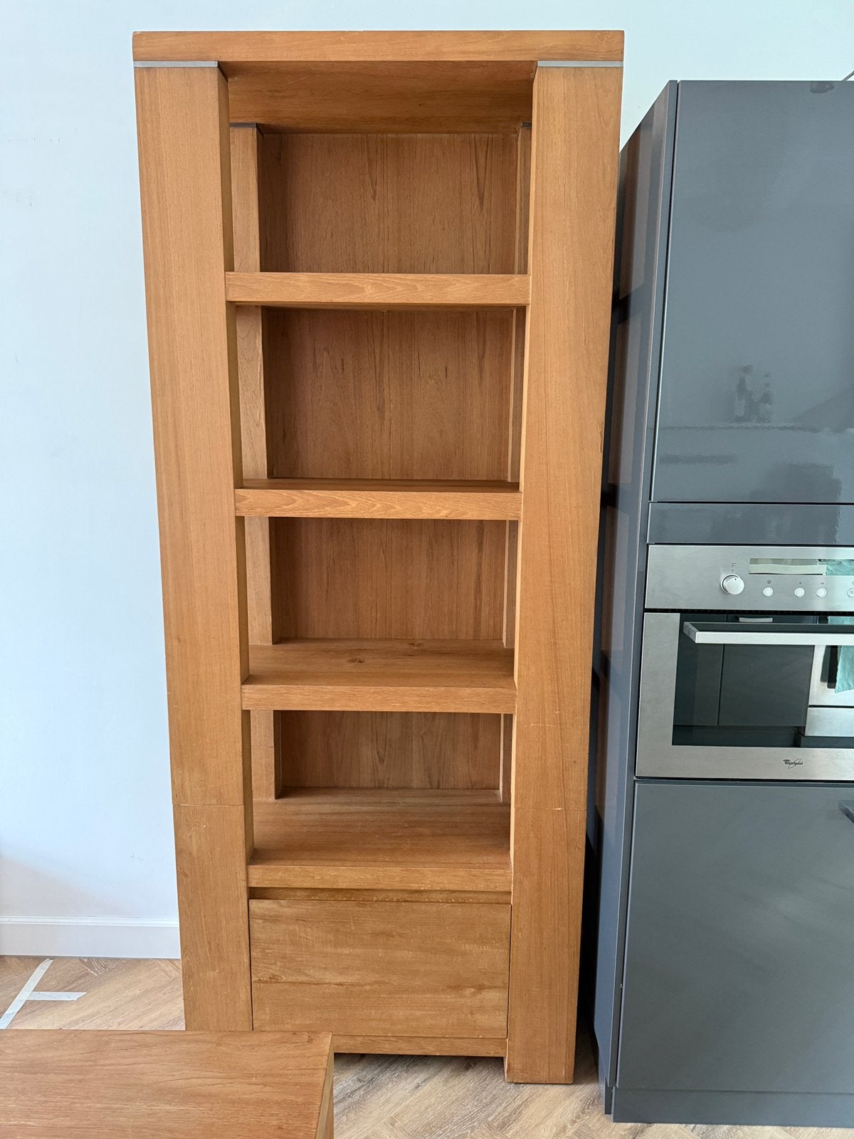 Mooie teak houten kast - zwaar, Ophalen, Gebruikt, 100 tot 150 cm, Teakhout