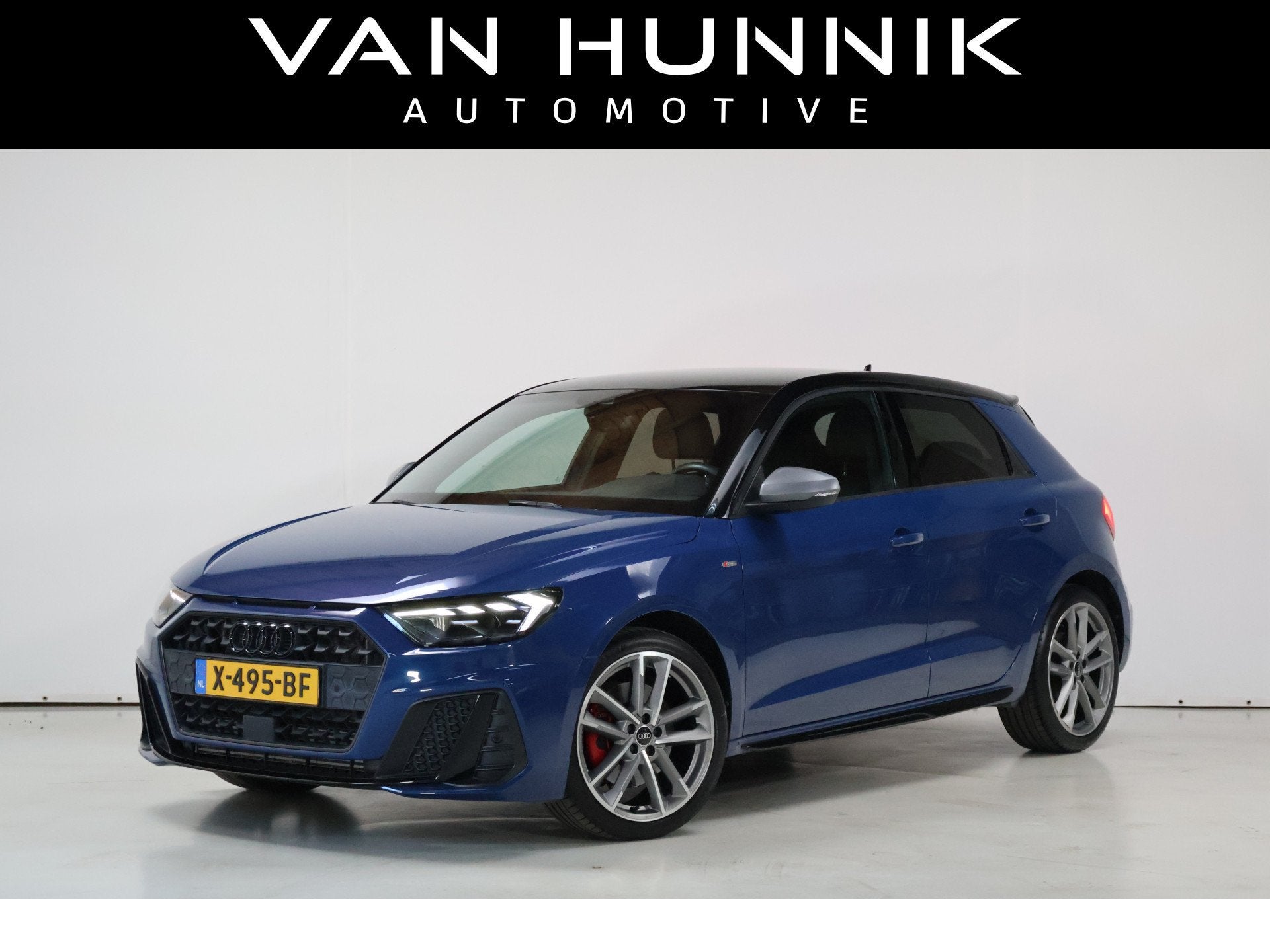Audi A1 Sportback 40 TFSI 3x S-Line | Acc | Virtual | Camera, Auto's, Audi, 4 cilinders, 1984 cc, Blauw, Leder en Stof