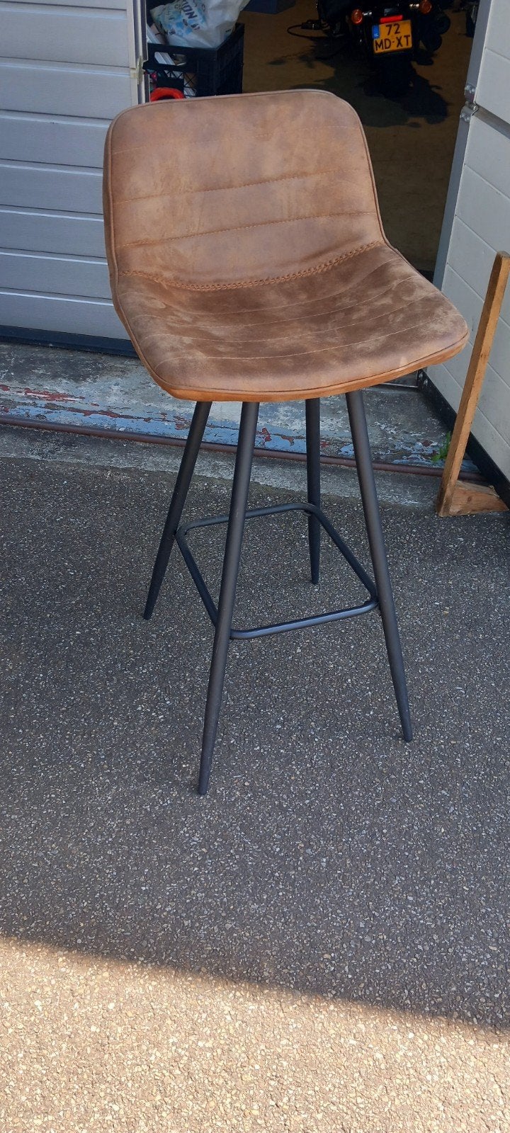 Barkrukken voor bartafel - Set van 2, Ophalen, Gebruikt, Met voetsteun, 60 tot 90 cm