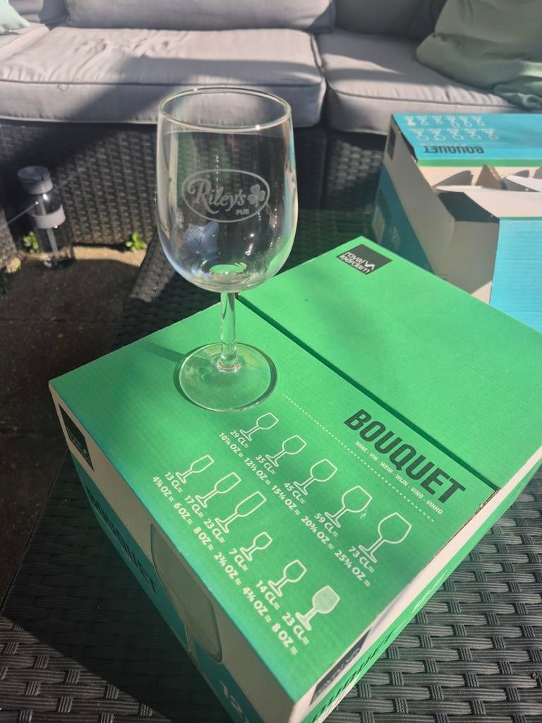 Wijnglazen 23cl, grote partij, ook te koop per doos, Verzamelen, Glas en Borrelglaasjes, Ophalen, Nieuw, Overige typen
