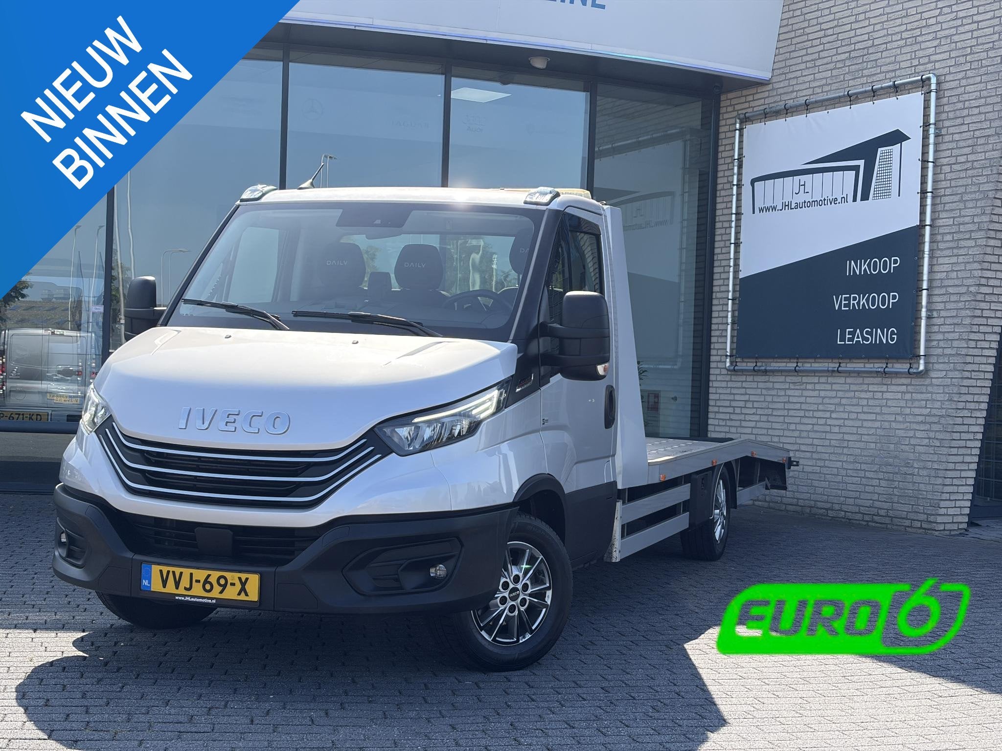 Iveco Daily 35S21H 3.0 410*ECC*HAAK*AUTO.*TACHO*LMV*LIER*NAV, Auto's, Bestelauto's, Automaat, Gebruikt, Euro 6, 4 cilinders