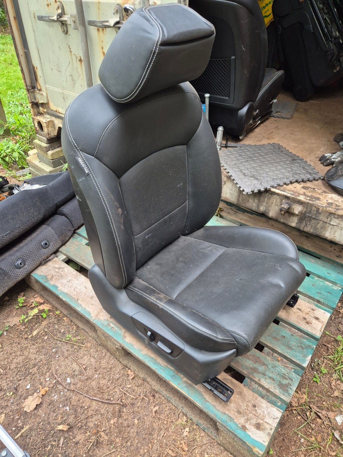 Elektrische leren stoelen, Auto-onderdelen, Ophalen, Gebruikt