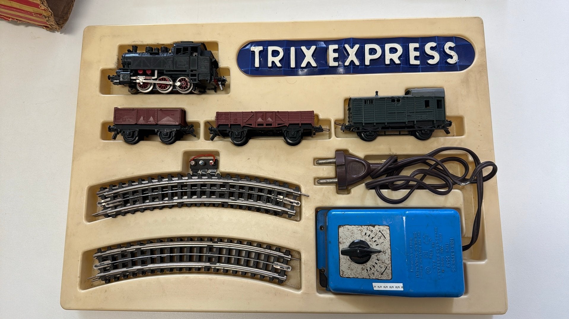 Vintage Trix Express HO 521 startset compleet, Gebruikt, Gelijkstroom, Trix, Wagon
