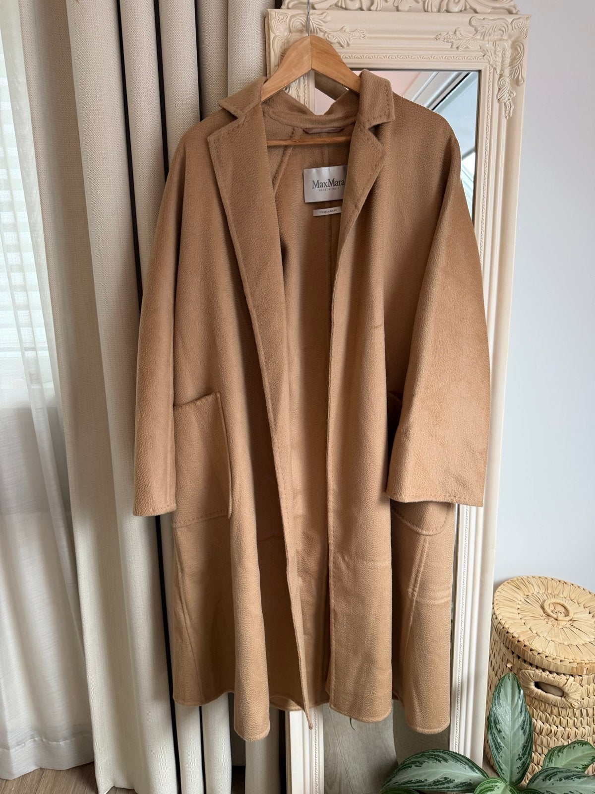 Max Mara LUDMILLA Icon Coat Camel 30% Cashmere Wol S/36, Kleding | Dames, Jassen | Winter, Ophalen of Verzenden, Zo goed als nieuw