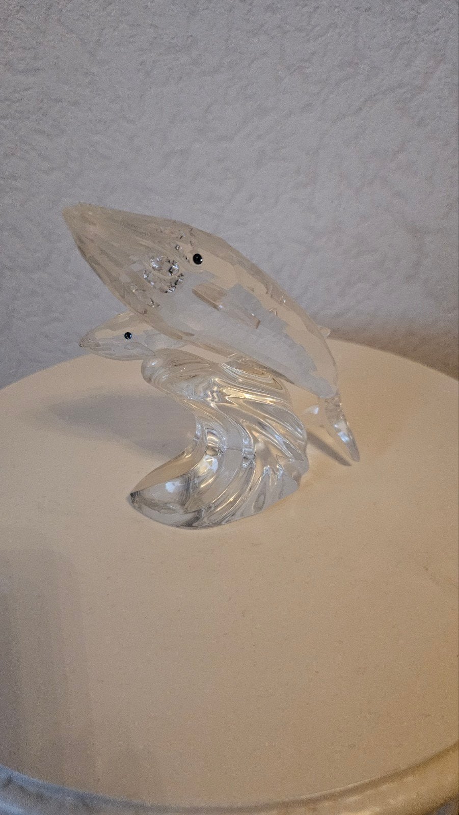 swarovski kristallen beeldje walvis care for me, Ophalen, Zo goed als nieuw, Figuurtje
