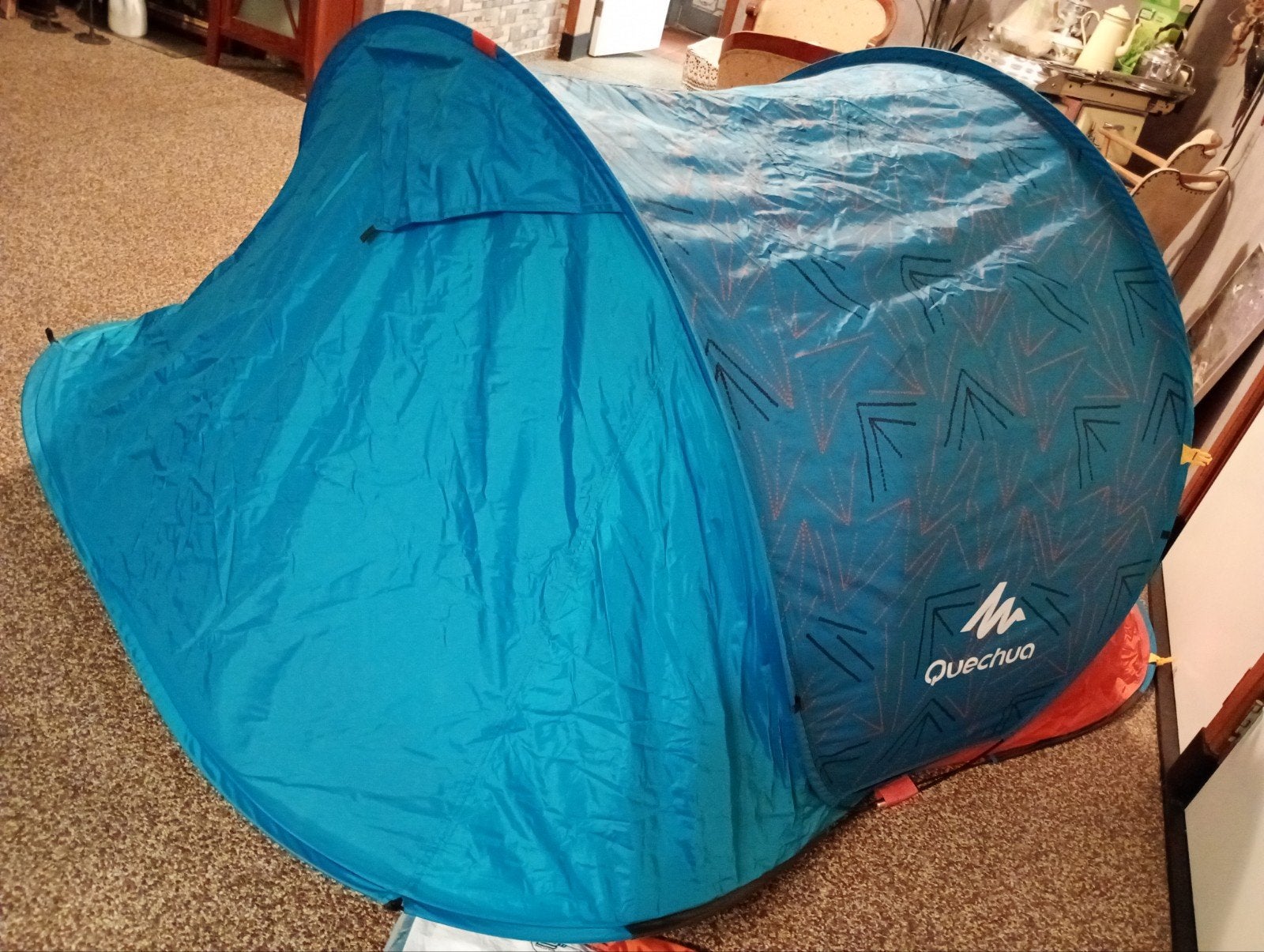 Quechua 2 Seconds Easy 2 persoons werptent, Ophalen of Verzenden, Zo goed als nieuw, Tot en met 2