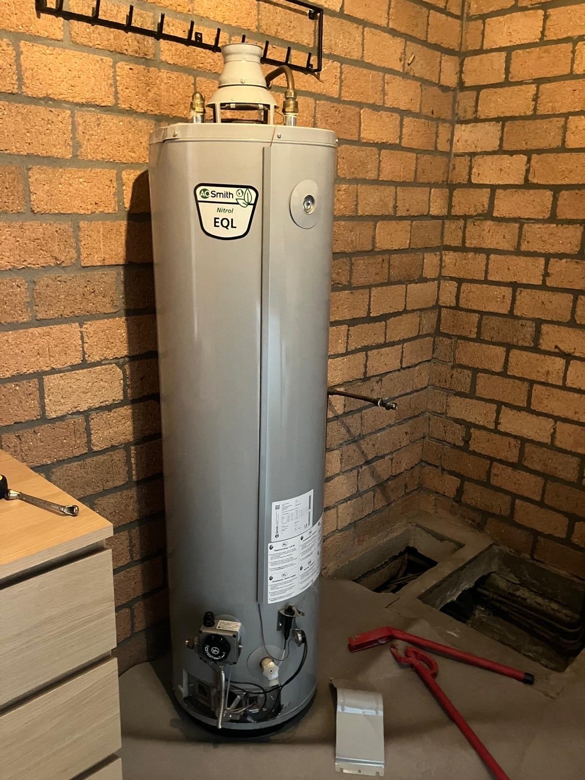 A.O. Smith EQL 115 Boiler - Kleine deuk, perfecte werking, Ophalen, Gebruikt, Aardgas, 100 liter of meer