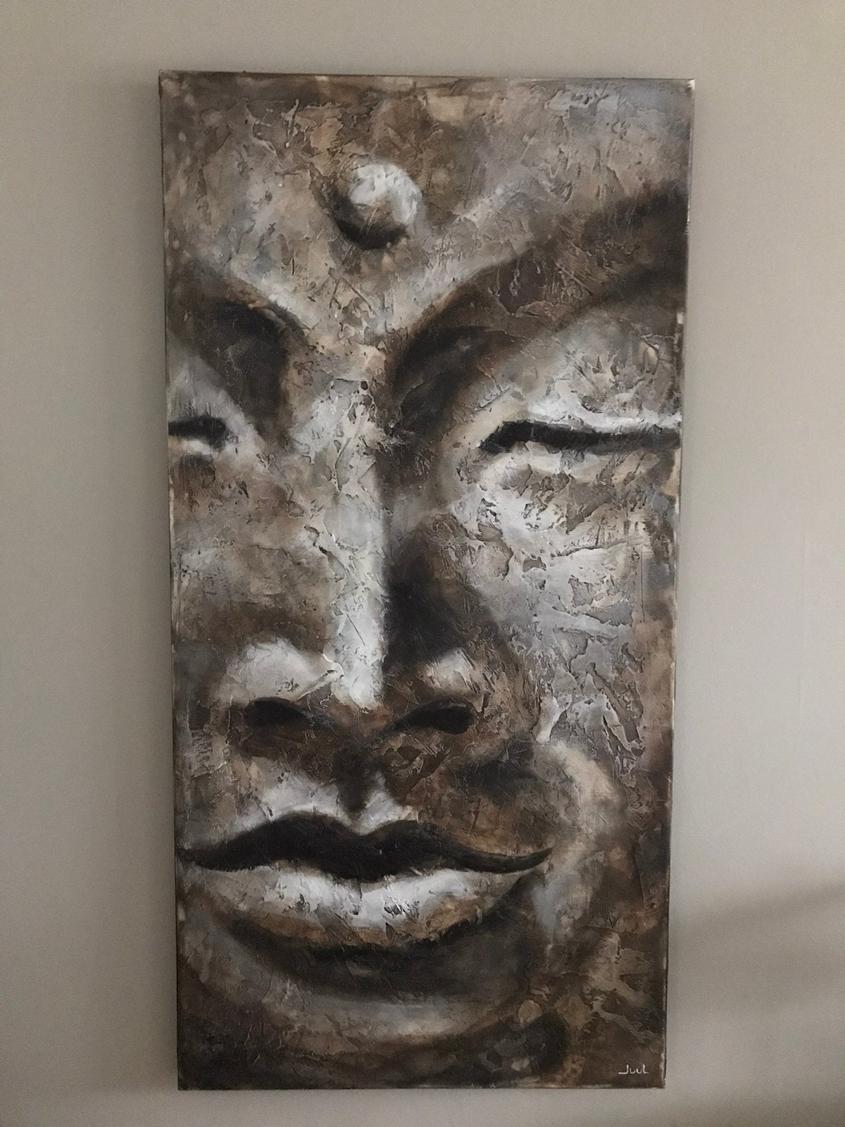 Kunstwerk op doek van Juul 160x80x5, Ophalen