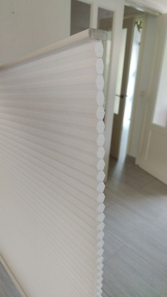 2 x HOPPVALS Plisségordijn, dubbel, wit, 100x210 cm, Ophalen, Nieuw, Wit