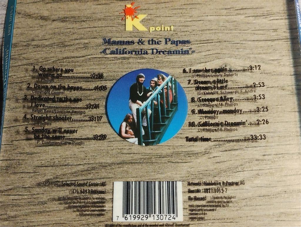 The Mamas & The Papas - California Dreamin [Tsjechie], Cd's en Dvd's, Ophalen of Verzenden, Zo goed als nieuw