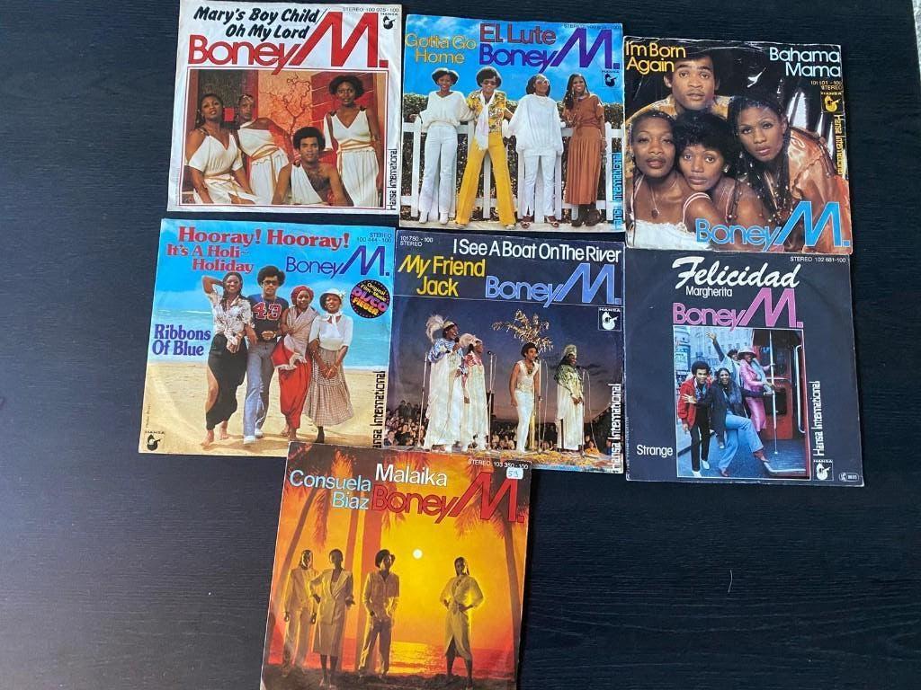 7X vinyl single BoneyM.  45 toeren, Cd's en Dvd's, Vinyl Singles, Gebruikt, 7 inch, Single, Ophalen of Verzenden